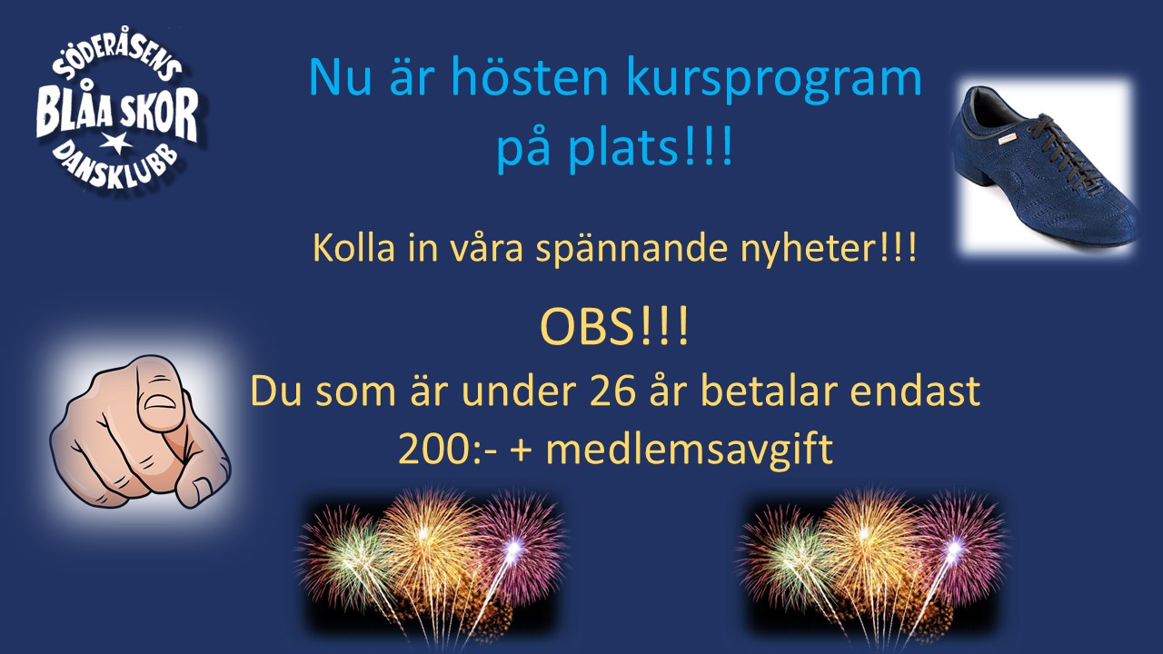 Nu är höstens kursprogram på plats!!