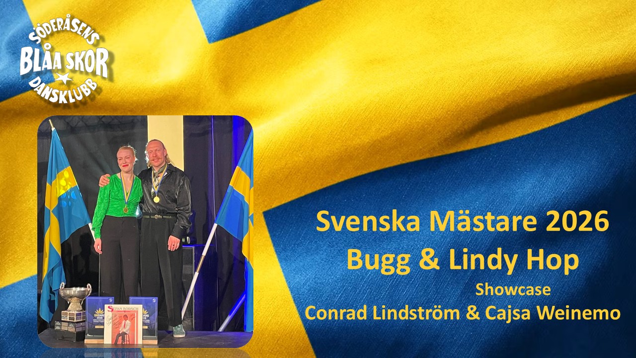 Grattis Conrad Lindström & Cajsa Weinemo till SM Guld i Bugg och Lindy Hop Showcase samt SM Brons i Boogie Woogie och Lindy Hop Strictly